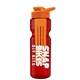 champion - 28 oz transparent bottle with drink thru lid and large infuser