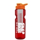 champion - 28 oz transparent bottle with drink thru lid and large infuser