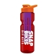 champion - 28 oz transparent bottle with drink thru lid and large infuser