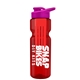 champion - 28 oz transparent bottle with drink thru lid and large infuser