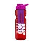 champion - 28 oz transparent bottle with drink thru lid and large infuser