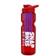 champion - 28 oz transparent bottle with drink thru lid and large infuser