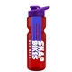 champion - 28 oz transparent bottle with drink thru lid and large infuser