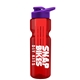 champion - 28 oz transparent bottle with drink thru lid and large infuser
