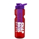 champion - 28 oz transparent bottle with drink thru lid and large infuser