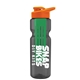 champion - 28 oz transparent bottle with drink thru lid and large infuser