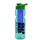 champion - 28 oz transparent bottle with drink thru lid and large infuser