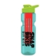 champion - 28 oz transparent bottle with drink thru lid and large infuser