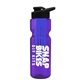 champion - 28 oz transparent bottle with drink thru lid and large infuser