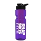 champion - 28 oz transparent bottle with drink thru lid and large infuser
