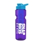 champion - 28 oz transparent bottle with drink thru lid and large infuser