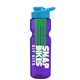 champion - 28 oz transparent bottle with drink thru lid and large infuser
