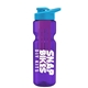 champion - 28 oz transparent bottle with drink thru lid and large infuser