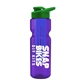 champion - 28 oz transparent bottle with drink thru lid and large infuser