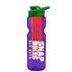 champion - 28 oz transparent bottle with drink thru lid and large infuser