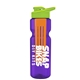 champion - 28 oz transparent bottle with drink thru lid and large infuser
