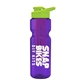 champion - 28 oz transparent bottle with drink thru lid and large infuser