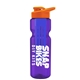 champion - 28 oz transparent bottle with drink thru lid and large infuser