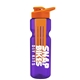 champion - 28 oz transparent bottle with drink thru lid and large infuser