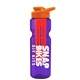 champion - 28 oz transparent bottle with drink thru lid and large infuser