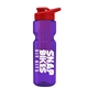 champion - 28 oz transparent bottle with drink thru lid and large infuser