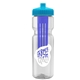 Champion - 28 oz Transparent Bottle with Push pull lid and Large Infuser