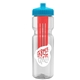 Champion - 28 oz Transparent Bottle with Push pull lid and Large Infuser