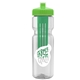 Champion - 28 oz Transparent Bottle with Push pull lid and Large Infuser