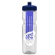 Champion - 28 oz Transparent Bottle with Push pull lid and Large Infuser