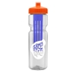 Champion - 28 oz Transparent Bottle with Push pull lid and Large Infuser