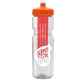 Champion - 28 oz Transparent Bottle with Push pull lid and Large Infuser