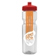 Champion - 28 oz Transparent Bottle with Push pull lid and Large Infuser