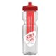 Champion - 28 oz Transparent Bottle with Push pull lid and Large Infuser