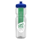 Champion - 28 oz Transparent Bottle with Push pull lid and Large Infuser