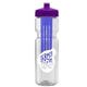 Champion - 28 oz Transparent Bottle with Push pull lid and Large Infuser