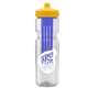 Champion - 28 oz Transparent Bottle with Push pull lid and Large Infuser