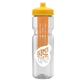 Champion - 28 oz Transparent Bottle with Push pull lid and Large Infuser
