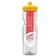 Champion - 28 oz Transparent Bottle with Push pull lid and Large Infuser