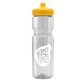 Champion - 28 oz Transparent Bottle with Push pull lid and Large Infuser