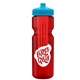 Champion - 28 oz Transparent Bottle with Push pull lid and Large Infuser