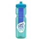 Champion - 28 oz Transparent Bottle with Push pull lid and Large Infuser