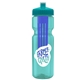 Champion - 28 oz Transparent Bottle with Push pull lid and Large Infuser