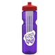 Champion - 28 oz Transparent Bottle with Push pull lid and Large Infuser