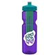 Champion - 28 oz Transparent Bottle with Push pull lid and Large Infuser