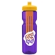 Champion - 28 oz Transparent Bottle with Push pull lid and Large Infuser