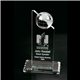 Clearaward Crystal Equator Award 5W x 6 1/2H x 1/2D