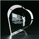 Clearaward Optical Crystal Heart Award - 6x7x2 in