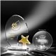 clearaward spinning amber star optical crystal achievement award 8 in