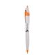 White pen with colorful trim