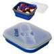 Collapsible Silicone Lunch Box with Fork Spoon